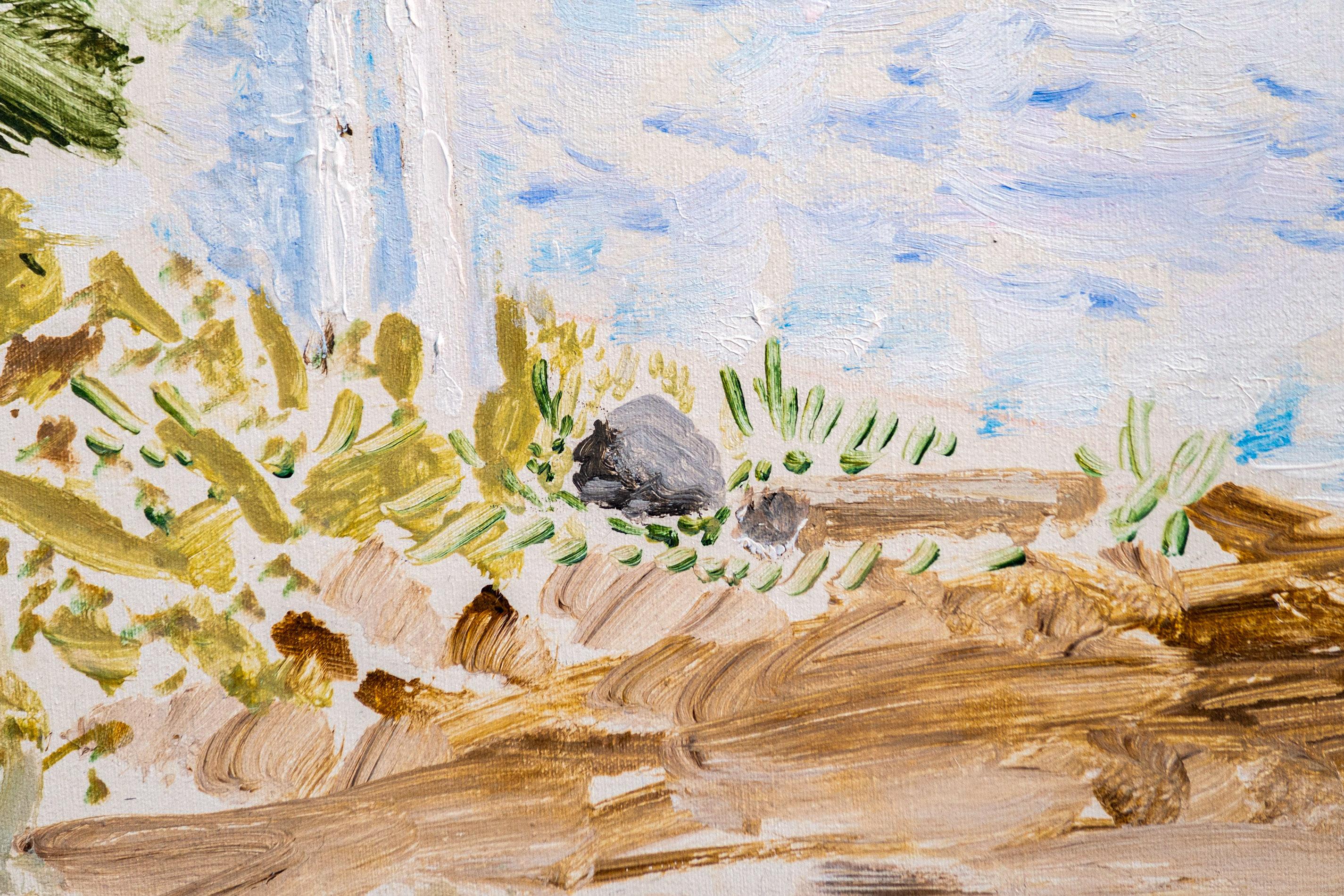 Northern Oasis - contemporary, landscape, acrylic on canvas For Sale 2