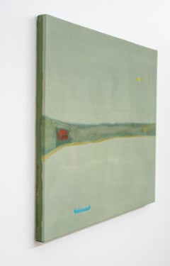 Nox - Abstract Landscape Painting, Acrylic on Canvas, Circa 2005