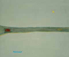 Nox - Abstract Landscape Painting, Acrylic on Canvas, Circa 2005