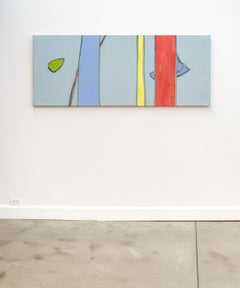 Oh Yes - wide, colorful, minimalist, abstracted, acrylic on canvas