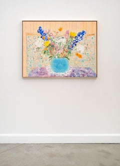 Peonies, Etc. - contemporary, floral still life, acrylic and oil on canvas
