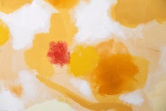 Piano Reflections 3 - bright, warm, expressive, abstracted, acrylic on canvas