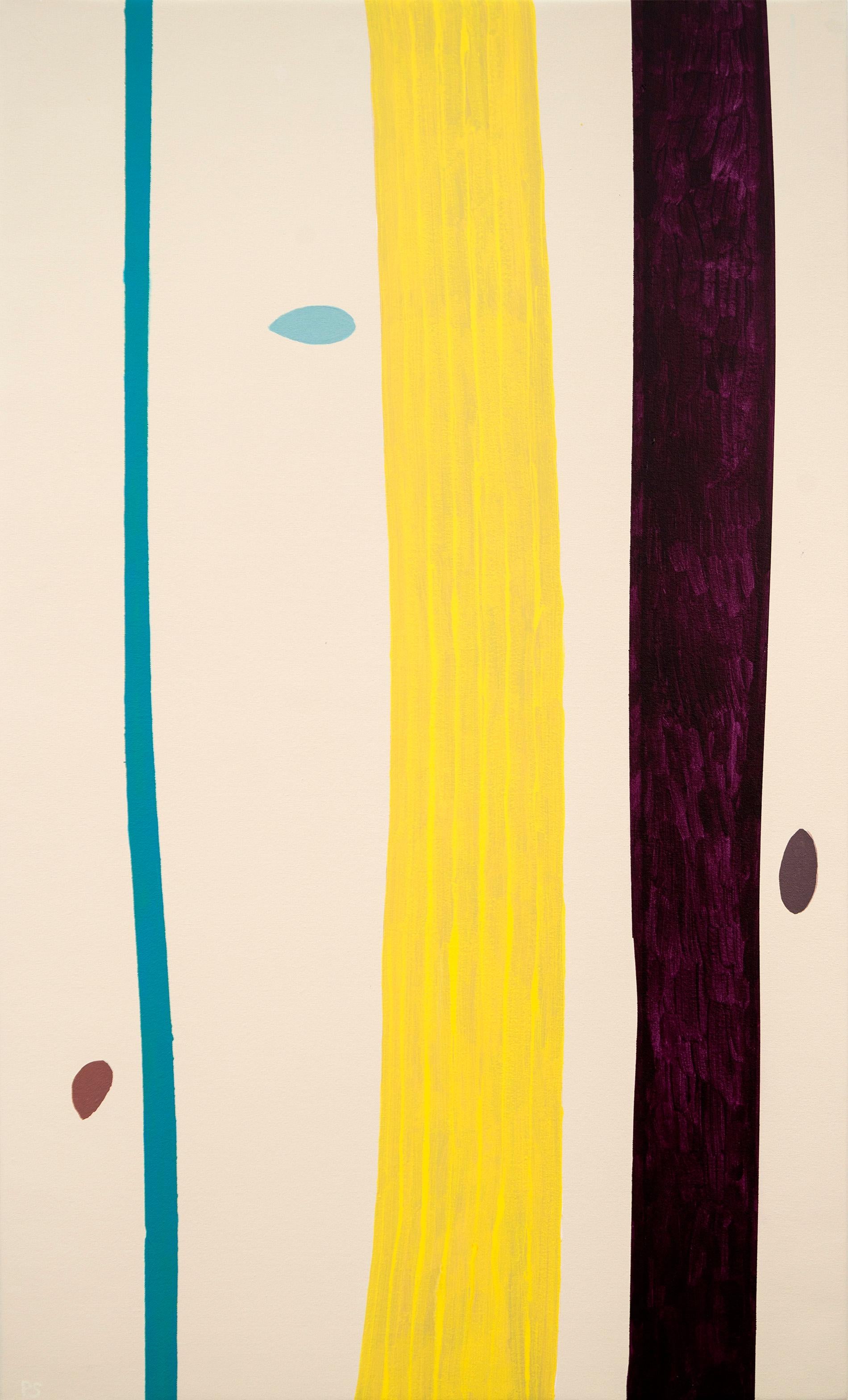 Abstract Painting Pat Service - Stand de glace - minimaliste, contemporain, abstrait, arbres, acrylique sur toile
