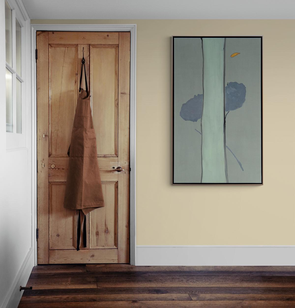 Sentinel - haute, minimaliste, forêt abstraite, acrylique sur toile en vente 2