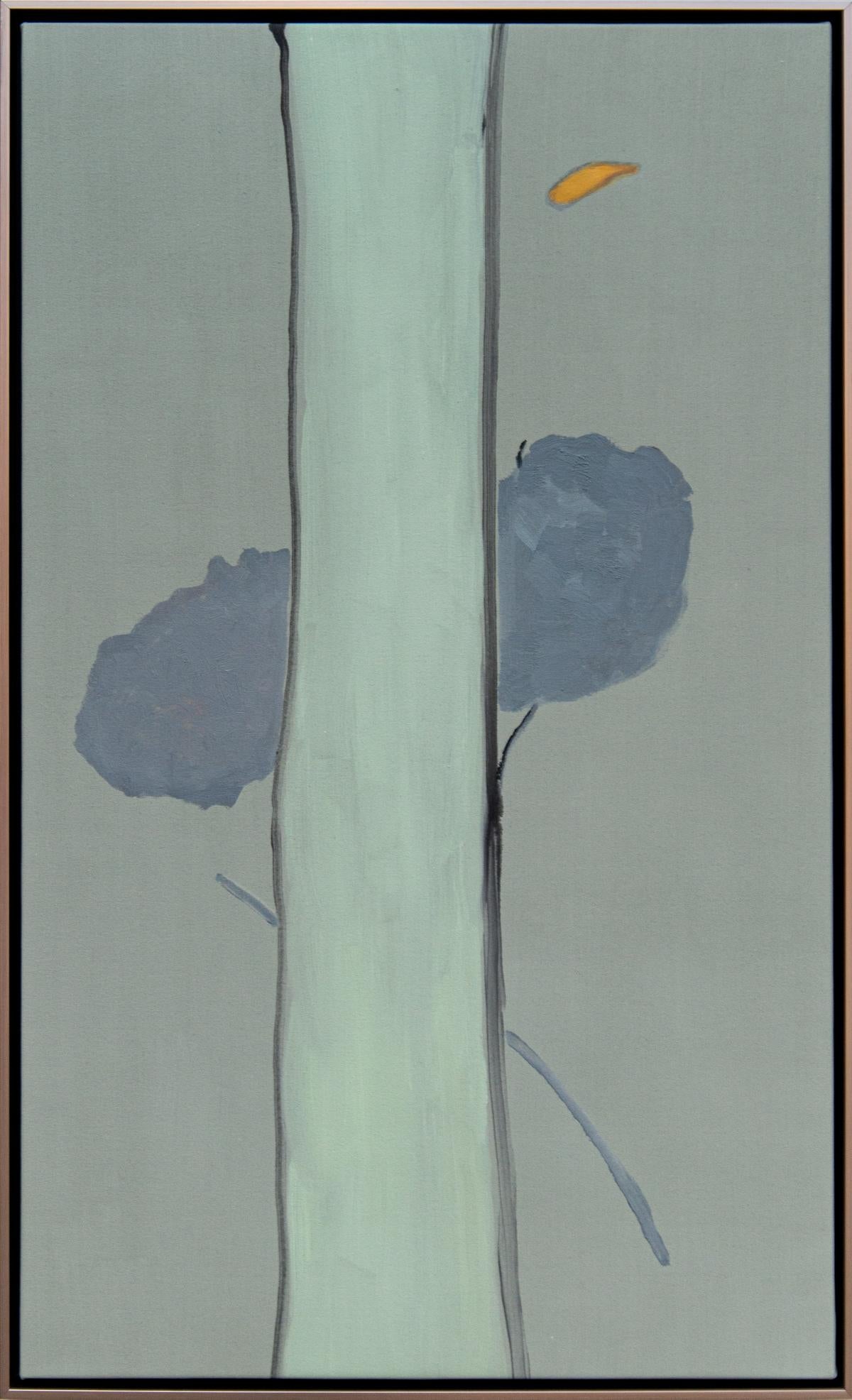 Landscape Painting Pat Service - Sentinel - haute, minimaliste, forêt abstraite, acrylique sur toile