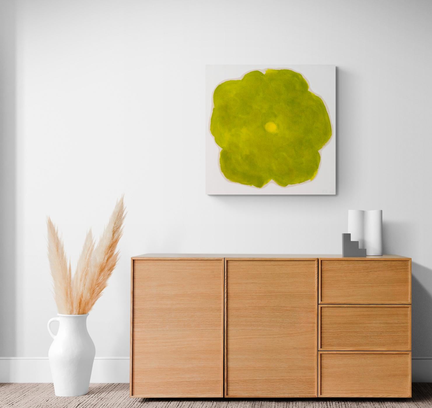 Twin 2 - colorato, espressivo, minimale, astratto, floreale, acrilico su tela in vendita 2