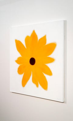 Wild Card - colorful, expressive, minimal, abstract, floral, acrylic on canvas