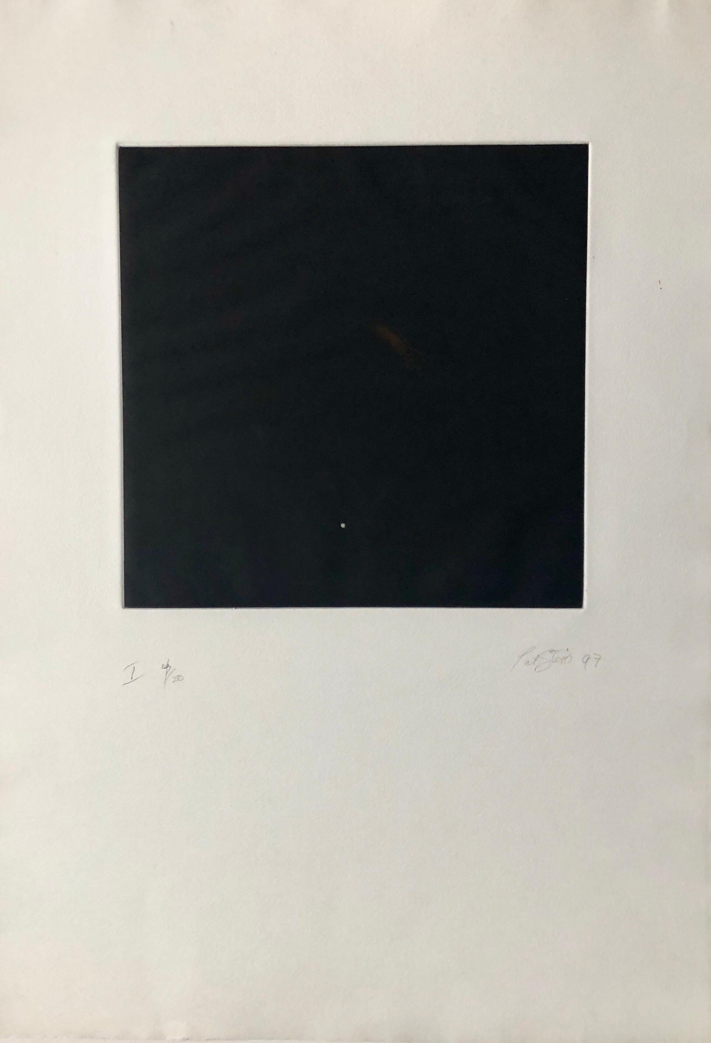 Comet, Outer Space Dark Series Aquatint Etching Color Abstract Expressionist  For Sale 1