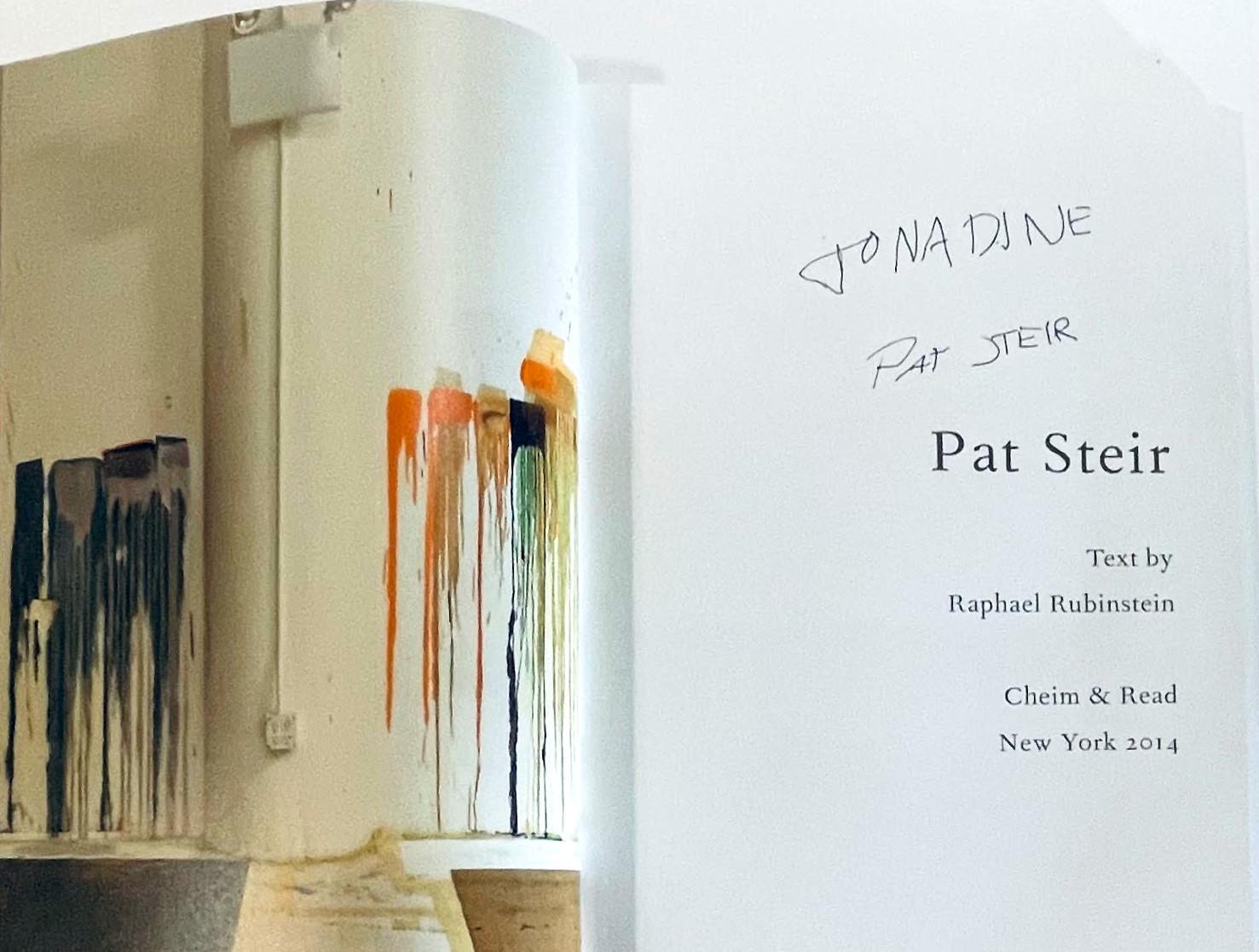 Pat Steir (Hand signed and inscribed by Pat Steir), 2014
Limited Edition clothbound hardback monograph with no dust jacket as issued (hand signed and inscribed to Nadine)
Hand signed and inscribed to Nadine by Pat Steir on the title page, 
Limited