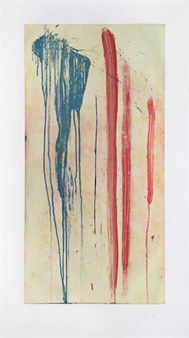 Abstract Print Pat Steir - Radish (rose)