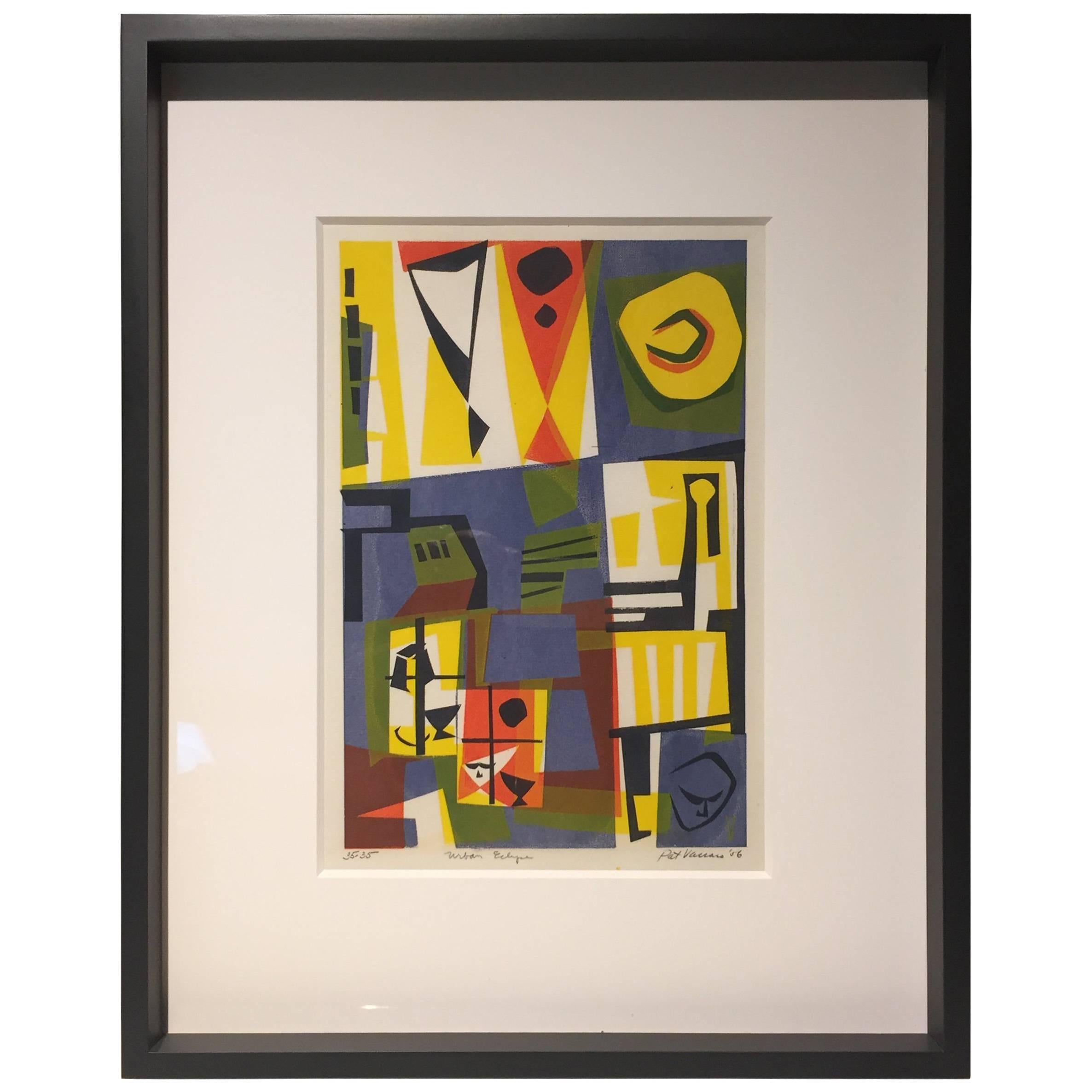 Pat Vaccaro "Urban Eclipse" Silkscreen, 1956