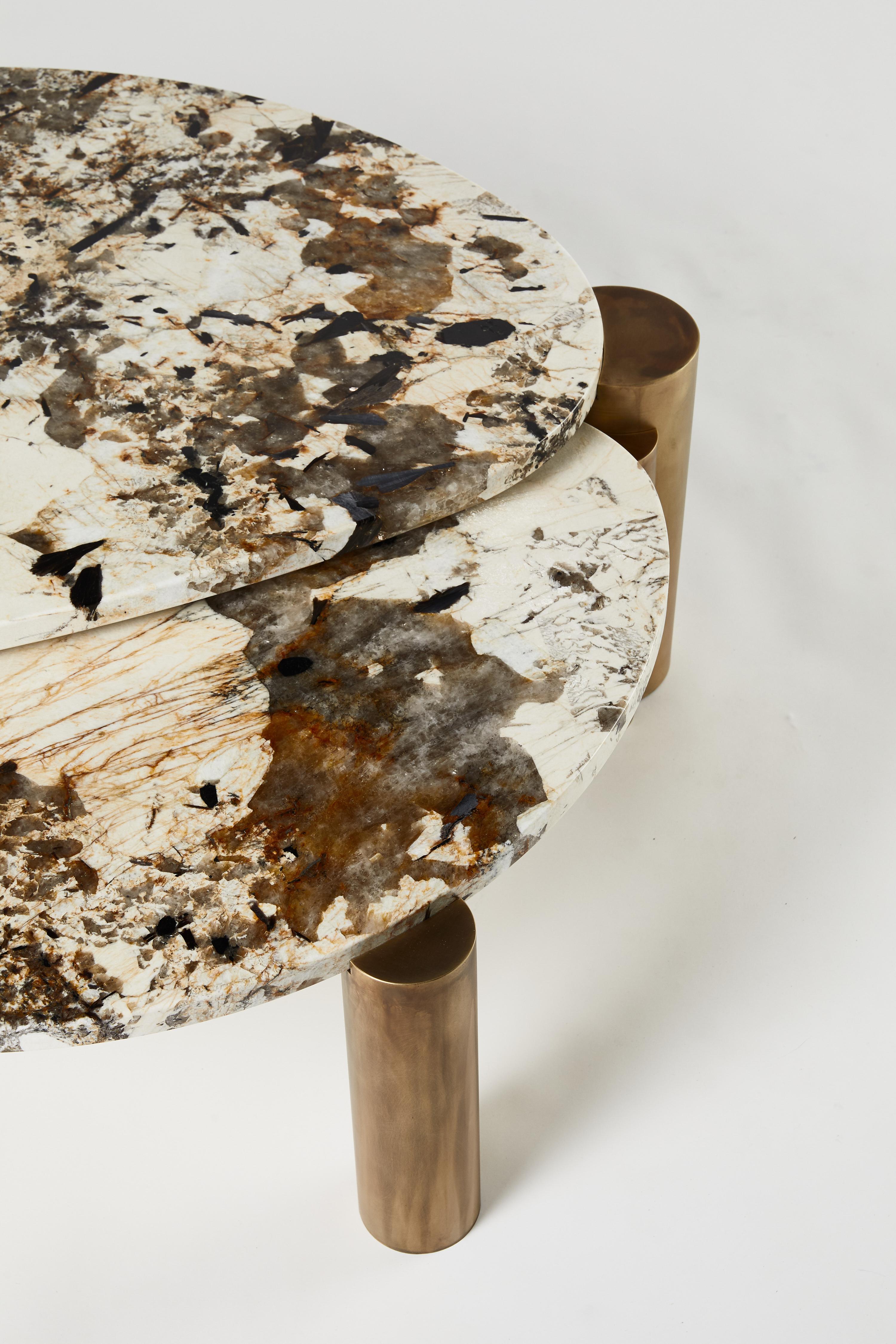 Steel Patagonia Xenolith Table by Ben Barber Studio