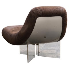 Patate armchair in altuglas, aluminum and fabric by Pierre Vandel - 70 s, France