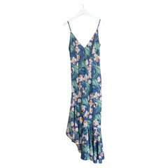 PatBO Floral Print Ruffle Hem Slip