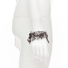 PATCH NYC gunmetal spider bell anchor coin chain charm necklace bracelet