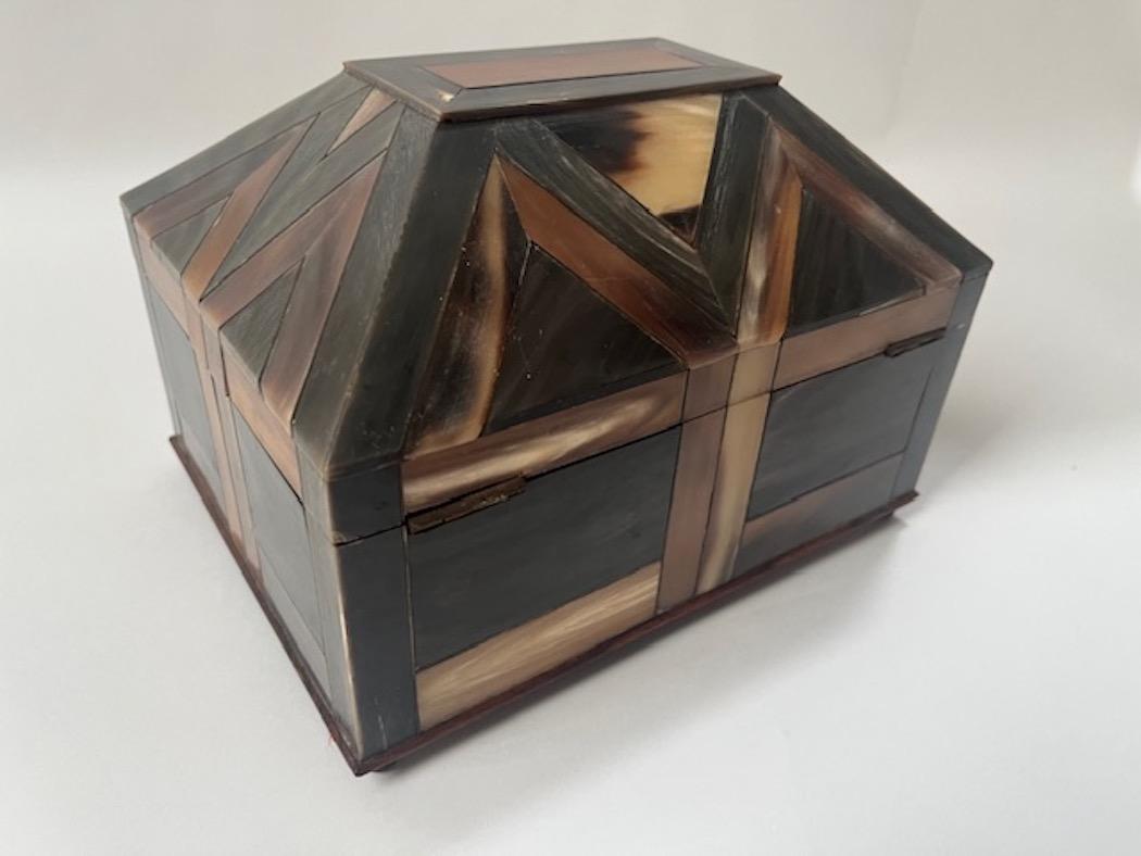 Domed Patchwork Bone Trinket Box
Probably made by Maitland Smith