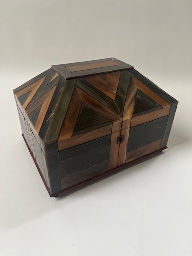 North American Patchwork Bone Box For Sale