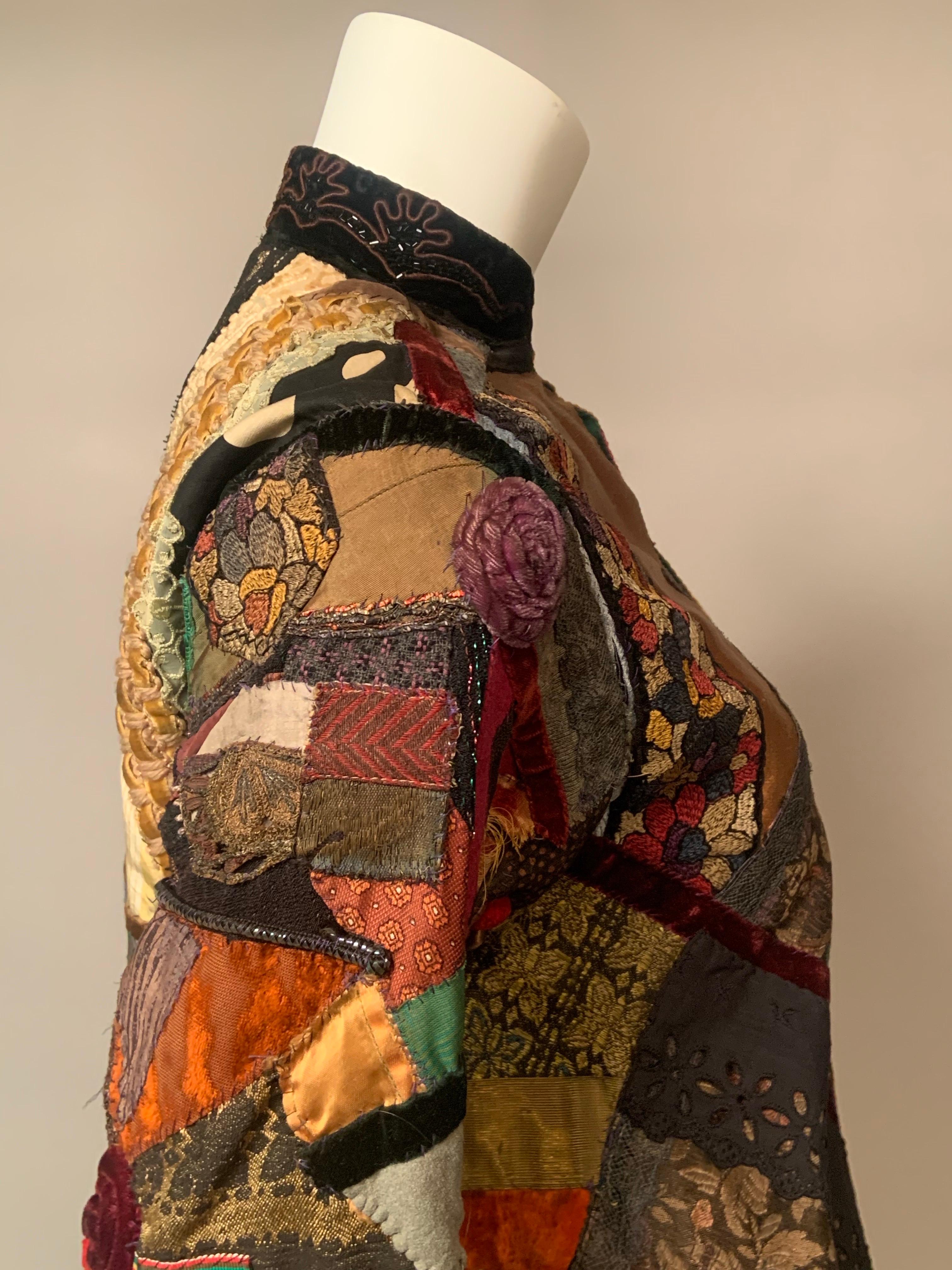 Patchwork Crazy Quilt Vintage Jacket - image 14