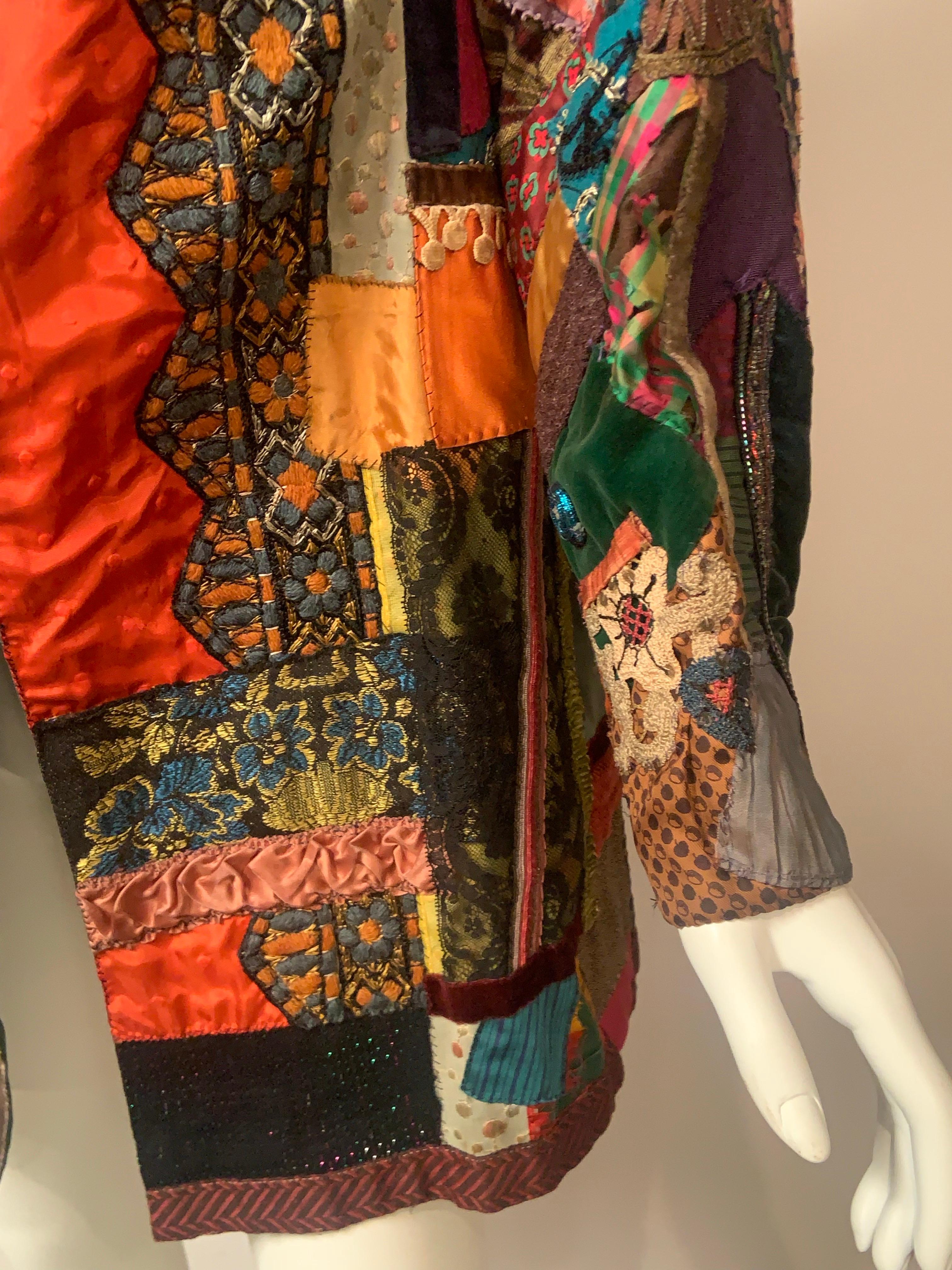 Patchwork Crazy Quilt Vintage Jacket - image 3