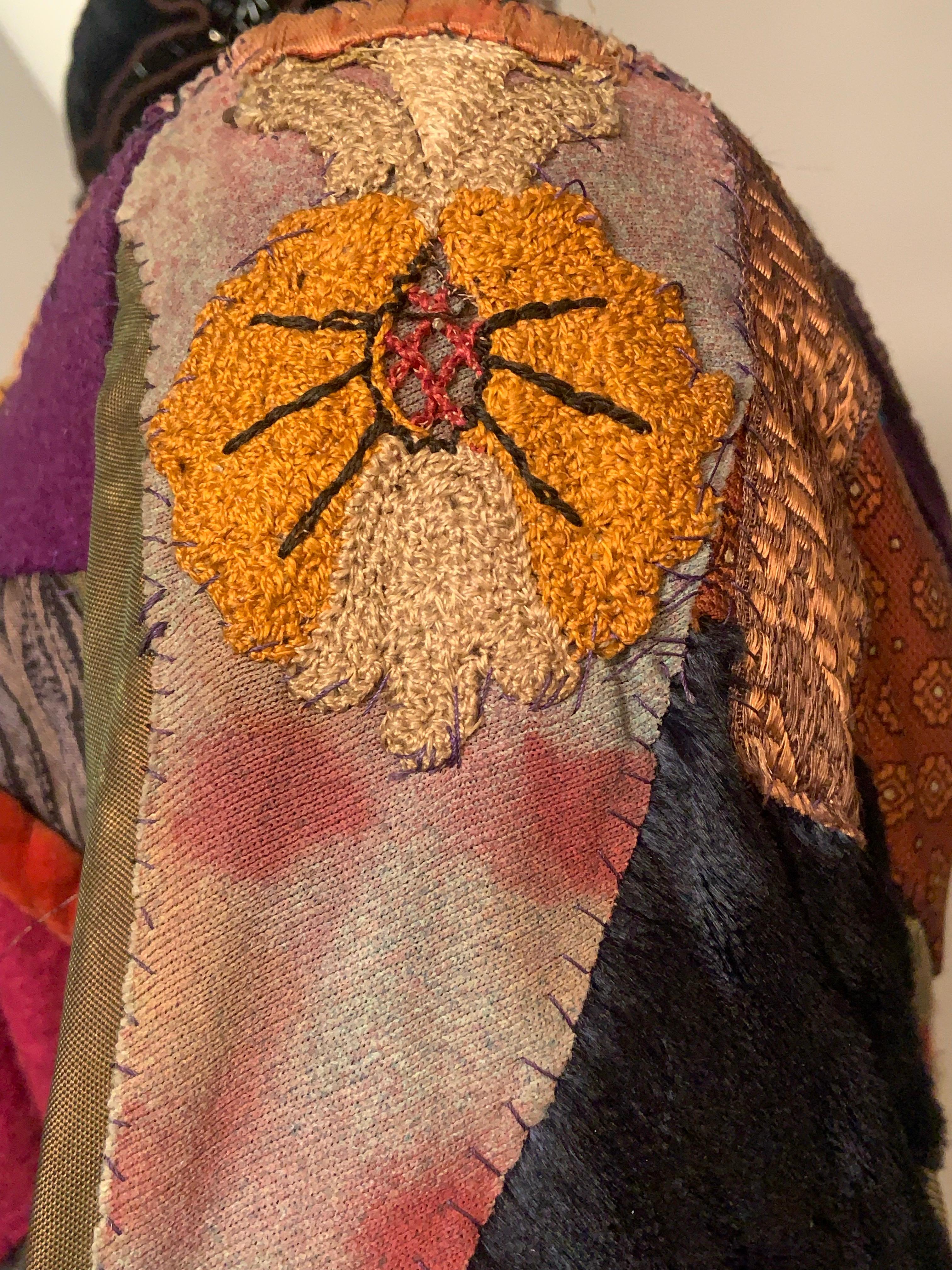 Patchwork Crazy Quilt Vintage Jacket - image 5