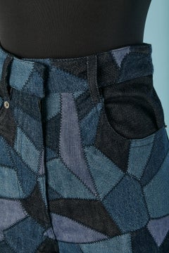 Patchwork denim jean trouser CHRISTIAN DIOR
