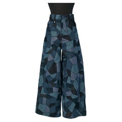 Patchwork denim jean trouser CHRISTIAN DIOR