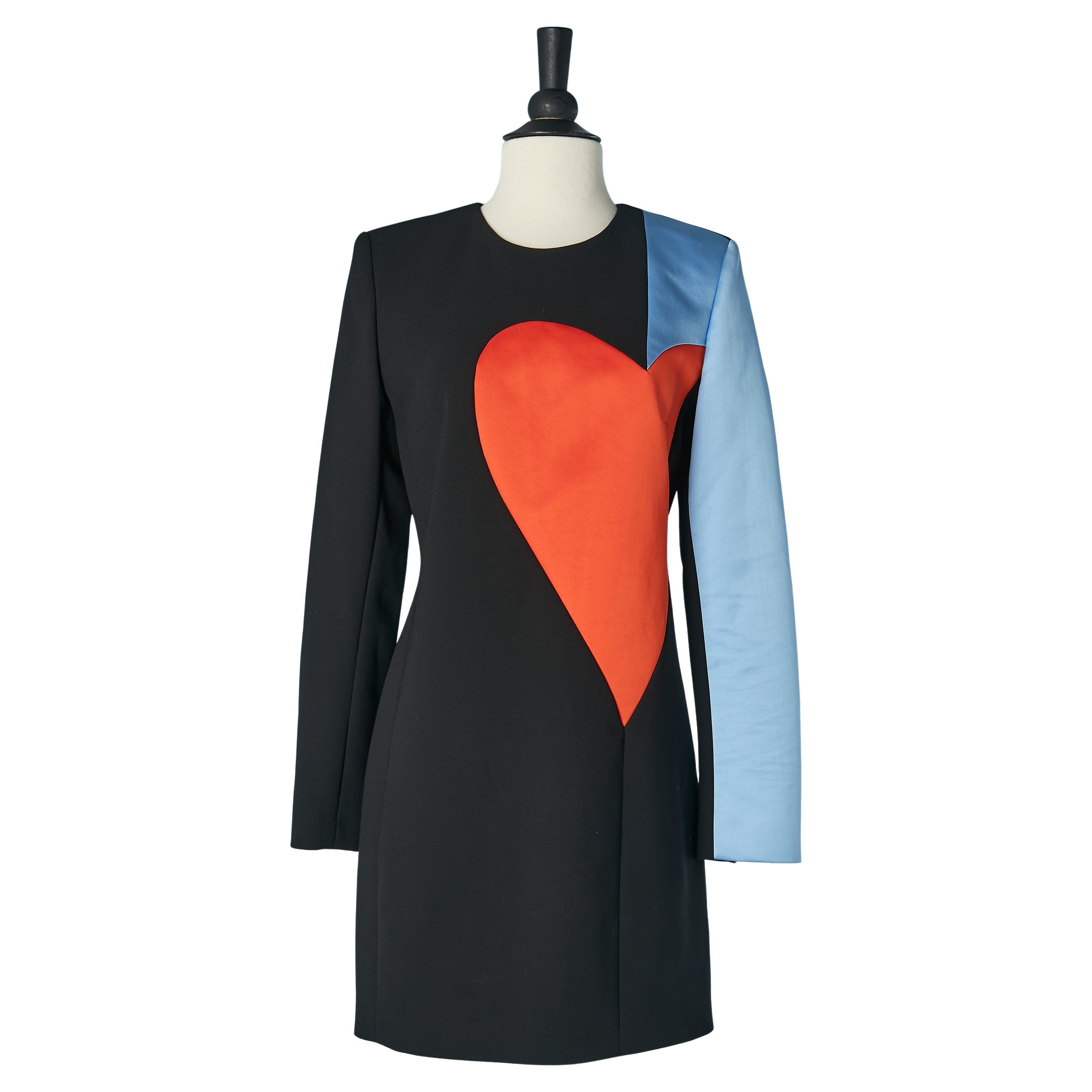 Patchwork-Kleid mit Herzmuster BARBARA BUI im Angebot