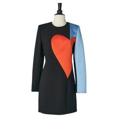Robe en patchwork avec motif en forme de cœur BARBARA Bui