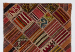 Patchwork Kilim Rug, One of a Kind, Great for Eclectic, Bohemian Interiors