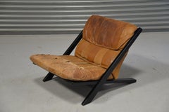 Patchwork-Loungesessel aus Leder von Ueli Berger für De Sede, Schweiz, 1970er Jahre