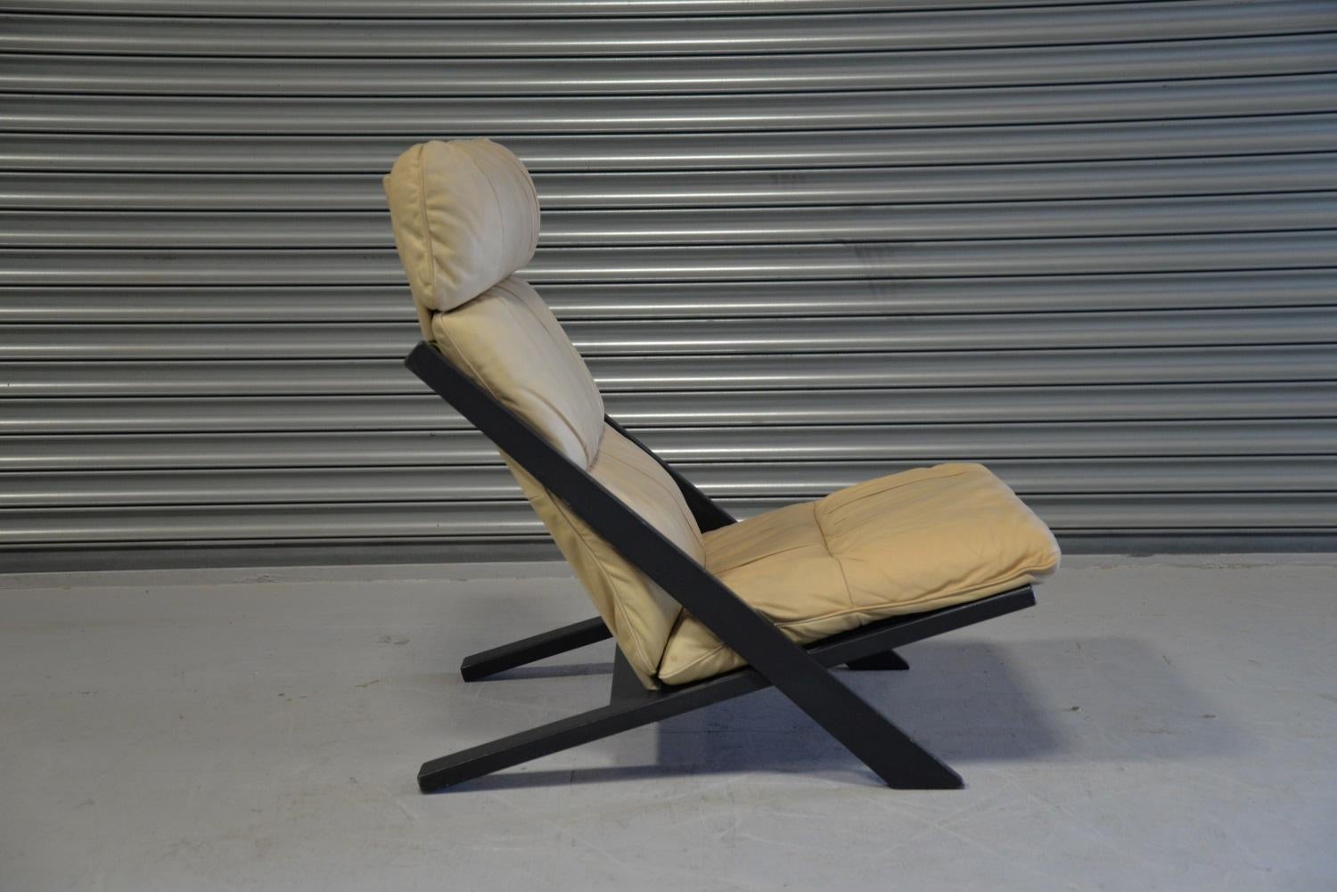 Late 20th Century Patchwork Leather Lounge Chair by Ueli Berger for De Sede, Switzerland, 1970s For Sale