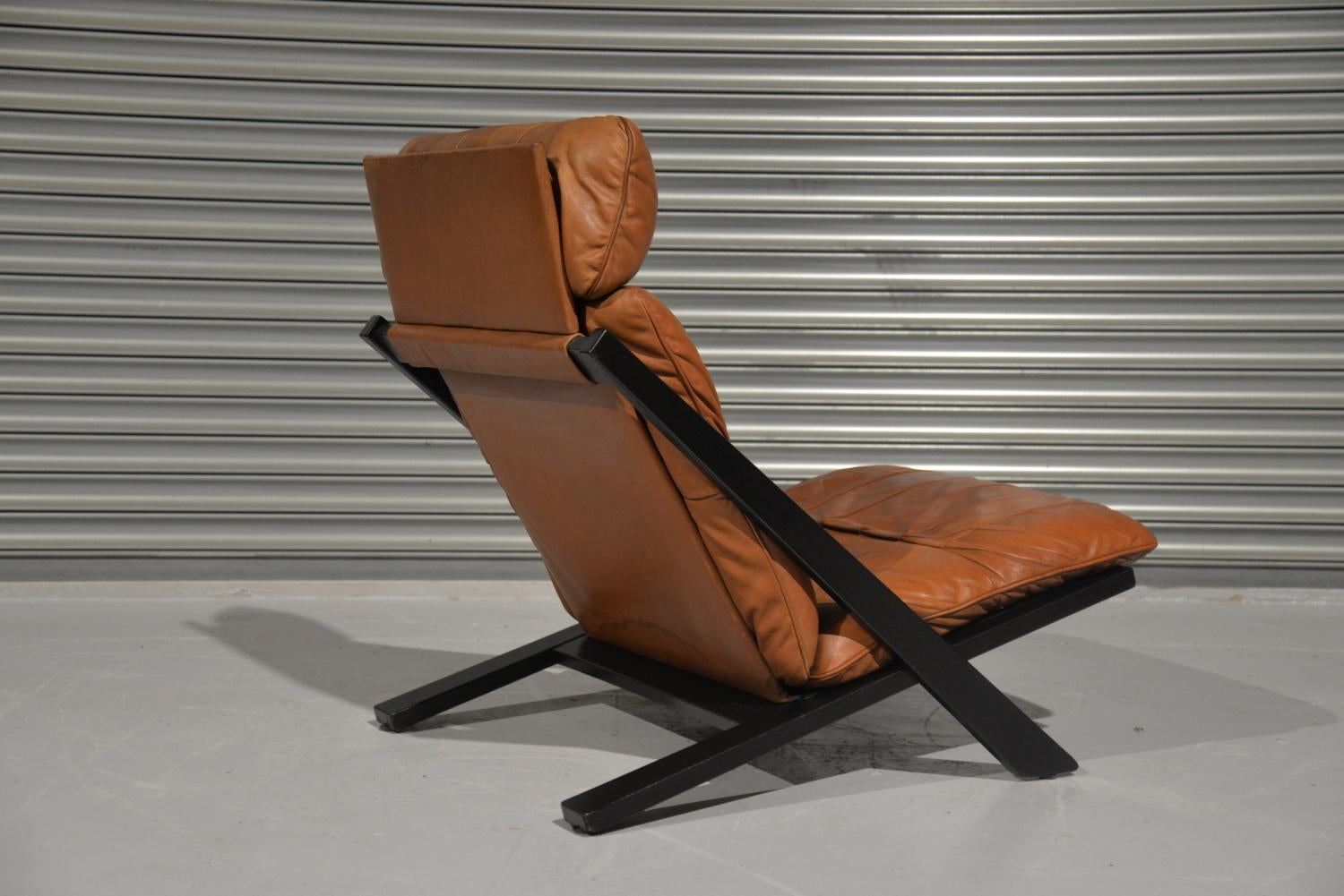 Cuir Fauteuil de salon en cuir patchwork par Ueli Berger pour De Sede, Suisse, années 1970 en vente