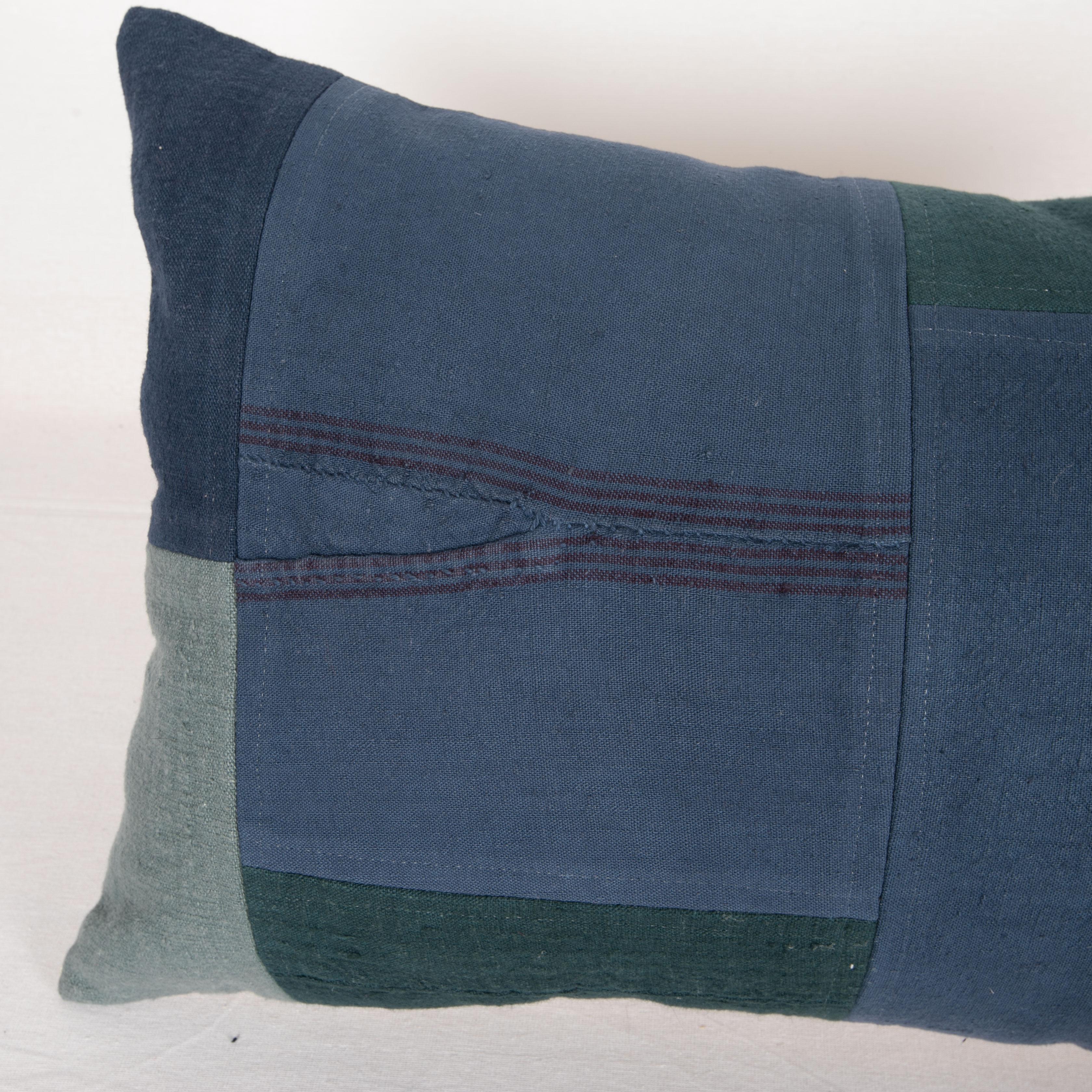 Turkish Patchwork Pillowcase Made from Recycled Anatolian Fabrics