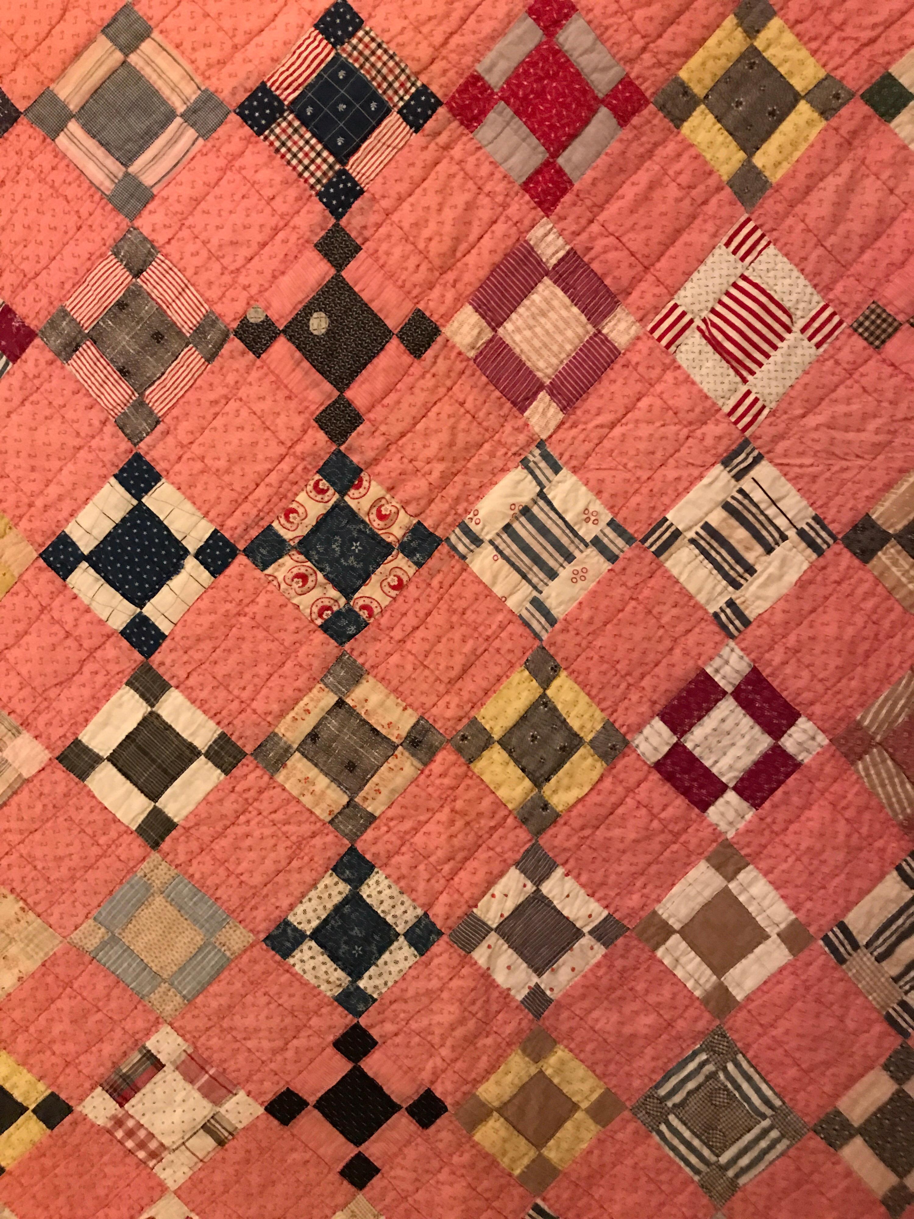 Central American Patchwork Quilt 1930s , USA