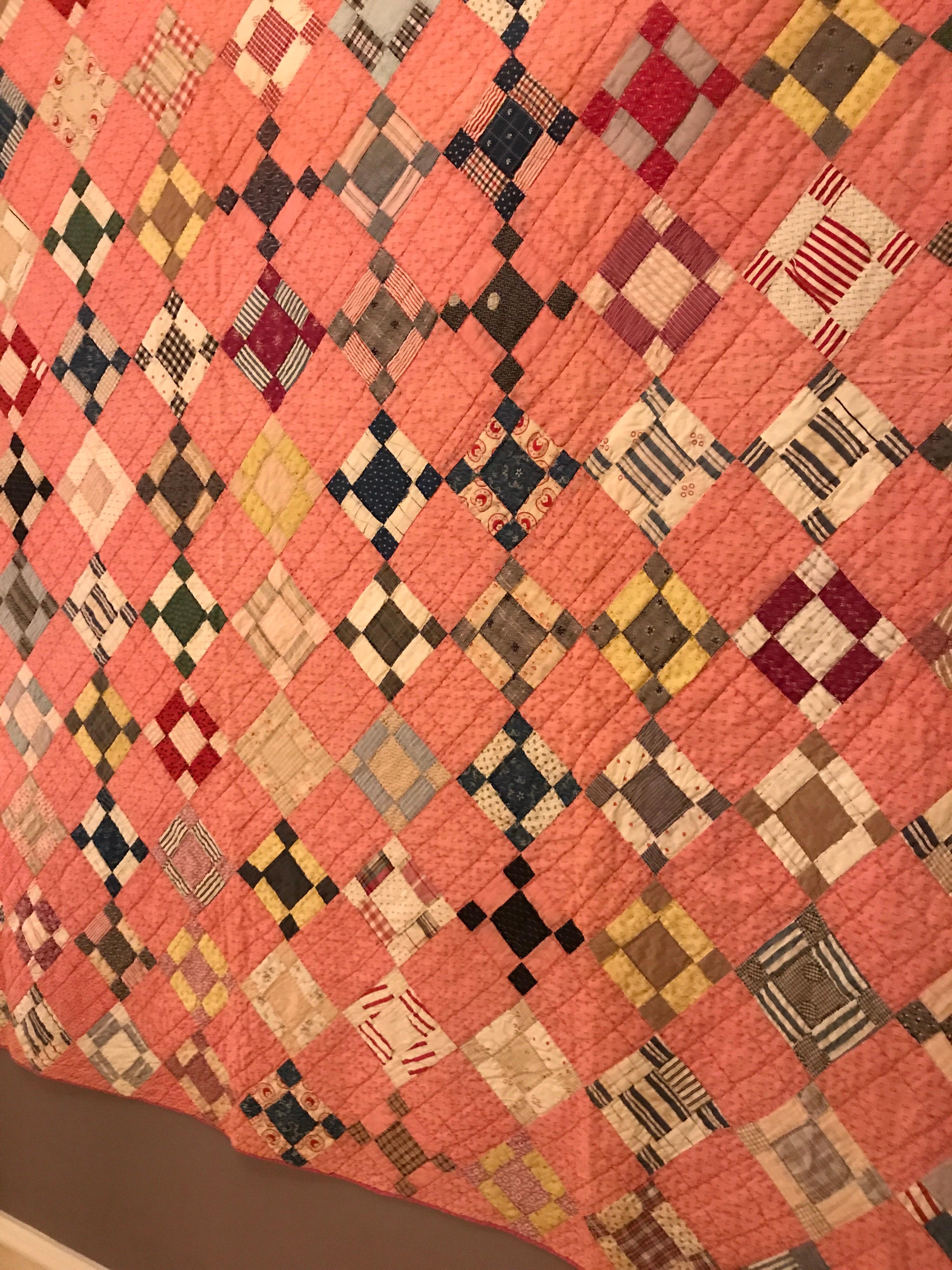 Patchwork Quilt 1930s , USA In Fair Condition In Copenhagen, DK