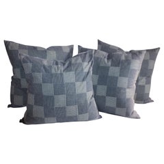 Cuscini trapuntati Patchwork, collezione di quattro cuscini