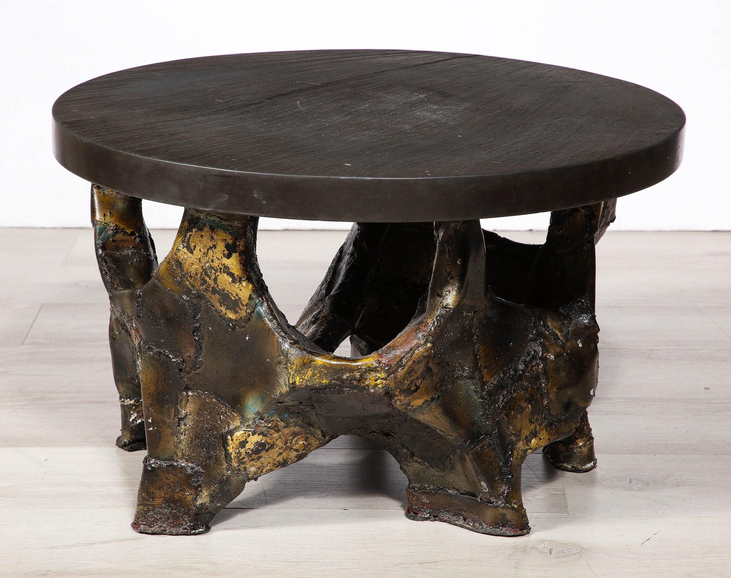 Bronze Patchwork Table by Paul Evans