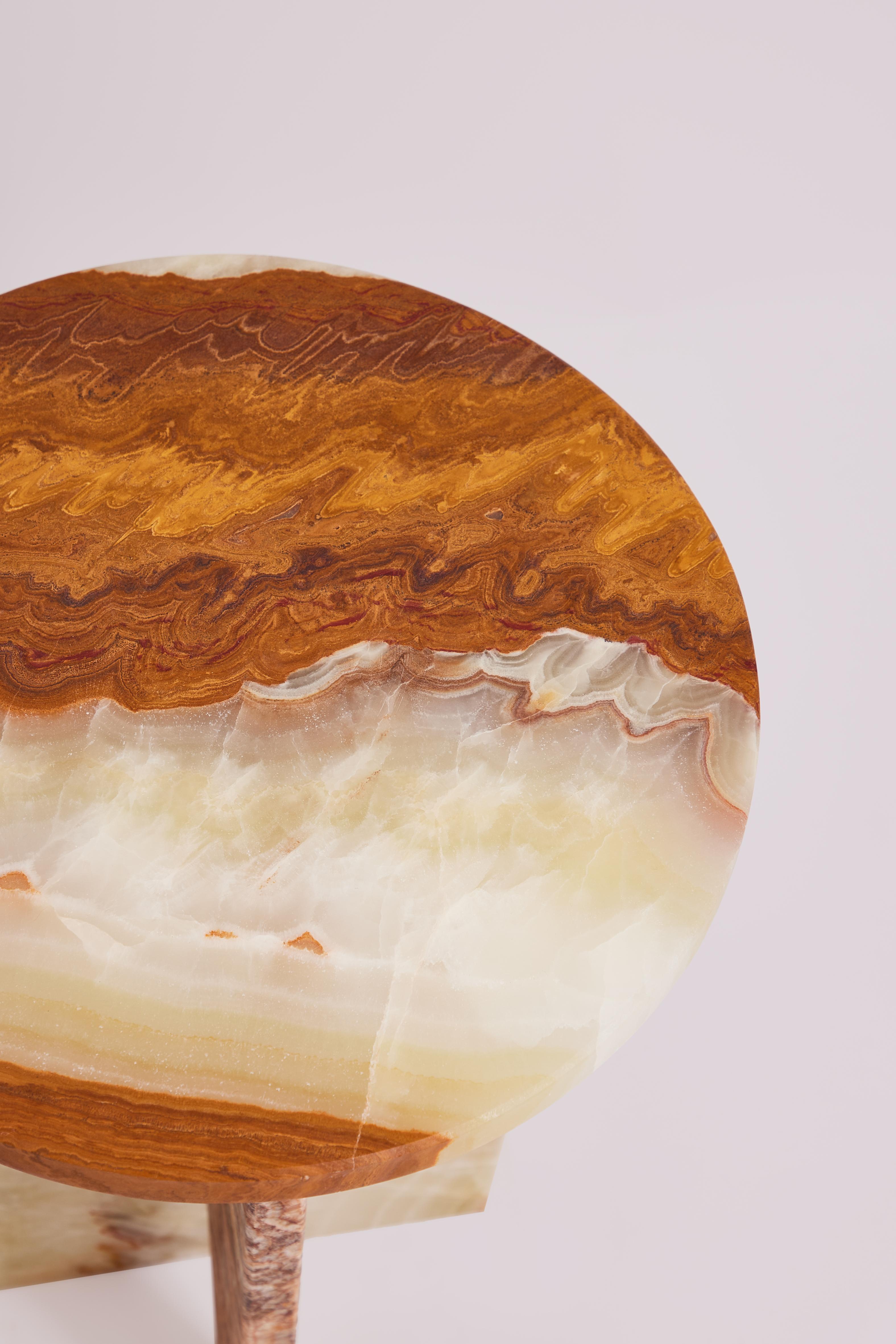 Patchwork table in onyx by Studio Gaïa In New Condition For Sale In PARIS, FR