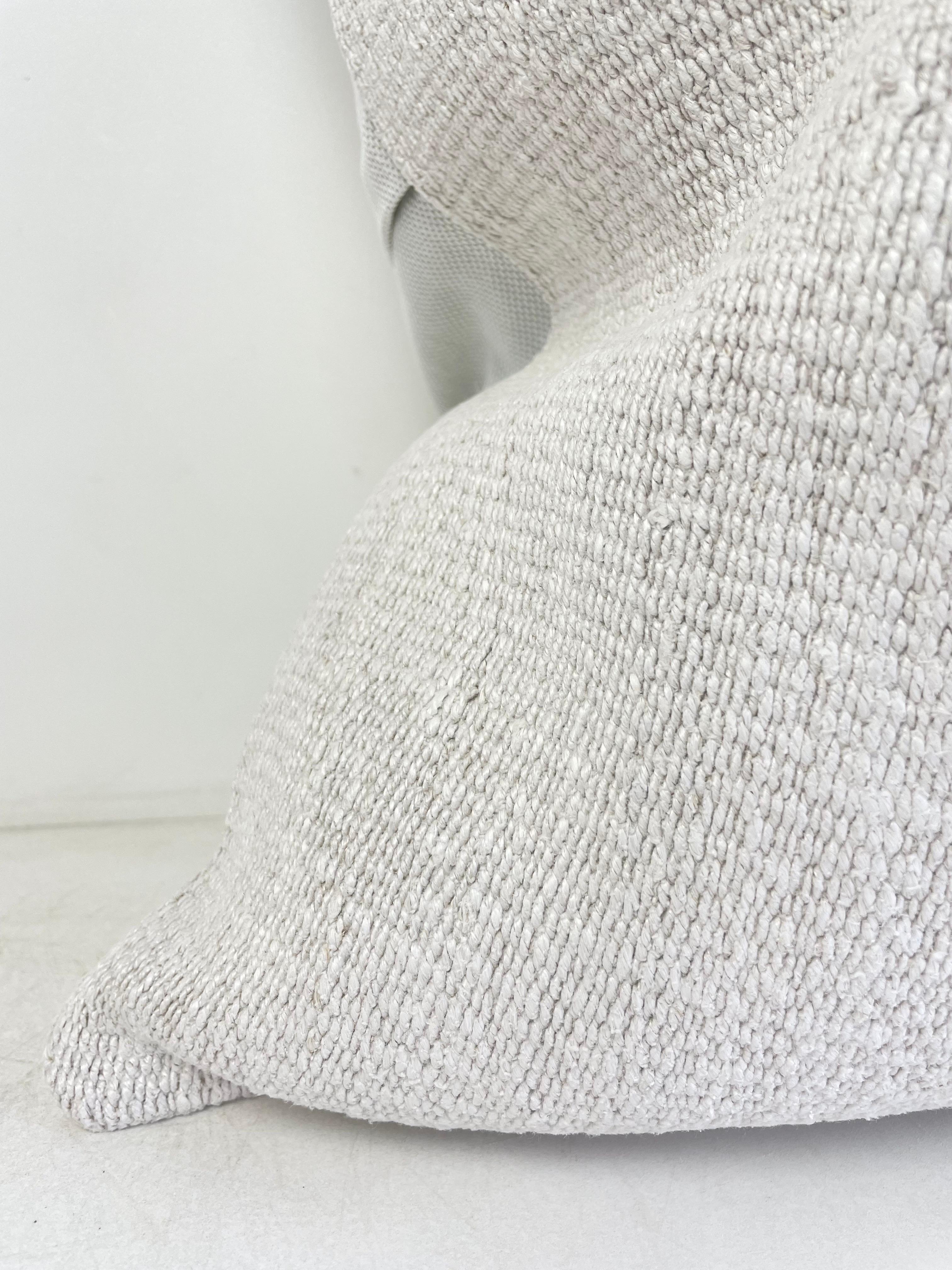 Cotton Patchwork Turkish Hemp Rug Pillow with Down Insert