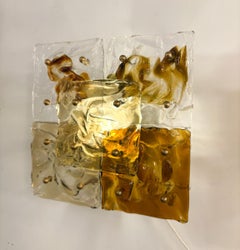 Patchwork Wall Lamps by Toni Zuccheri for Venini, Italy, 1970s