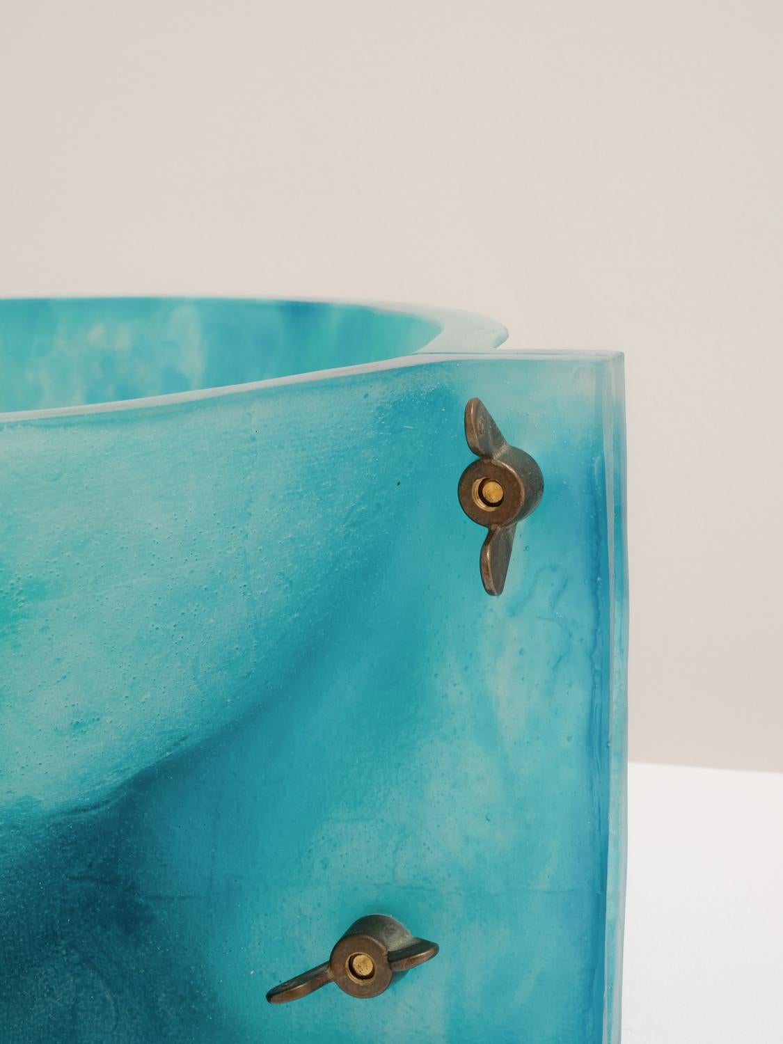 Schale aus Pâte de verre für Daum von Enzo Mari im Angebot 3