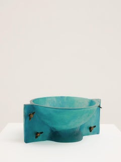 Postmoderne französische Pâte de verre-Glasschale für Daum von Enzo Mari