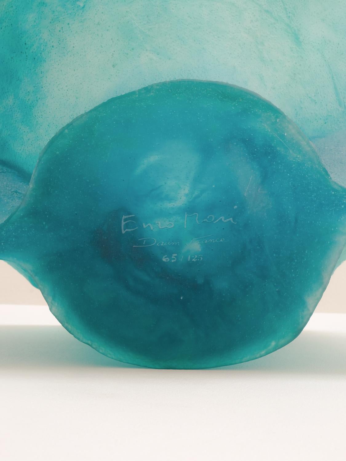 Schale aus Pâte de verre für Daum von Enzo Mari (Französisch) im Angebot