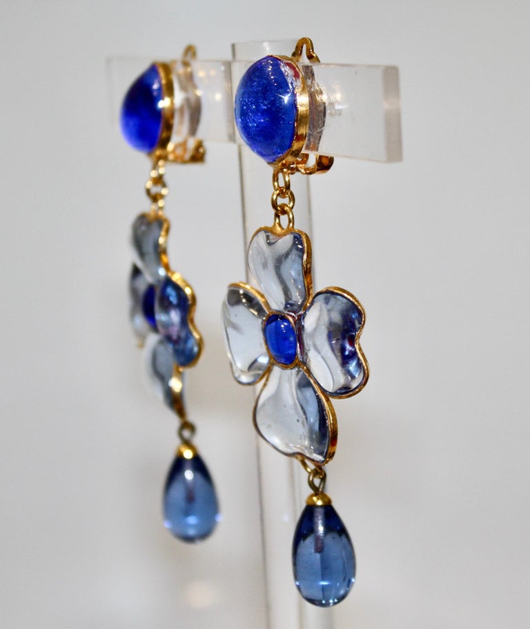 1960s Pate de Verre Ear Drops main image 0