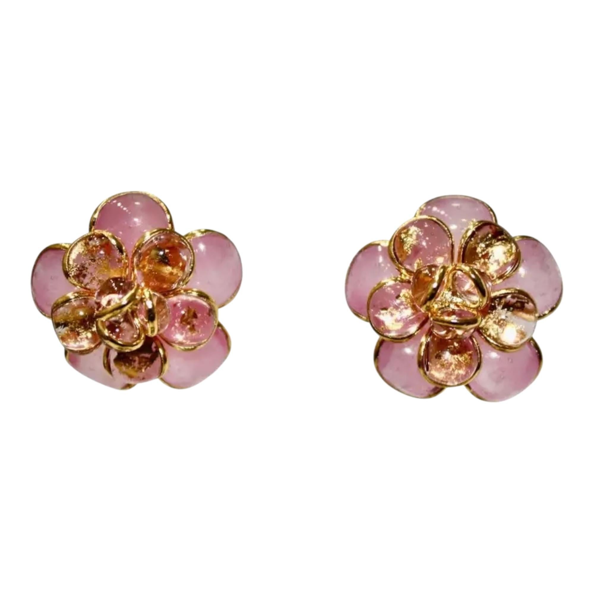 Collana Pate de Verre Collection Rose in vendita 4