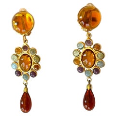Pate De Verre Drop Earrings