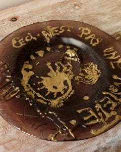 Pâte-de-verre Glass Plate by Salvador Dalí for Daum, 1970s