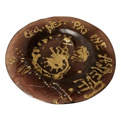 Pâte-de-verre Glass Plate by Salvador Dalí for Daum, 1970s