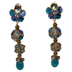 Pate de Verre Houblon Earrings 