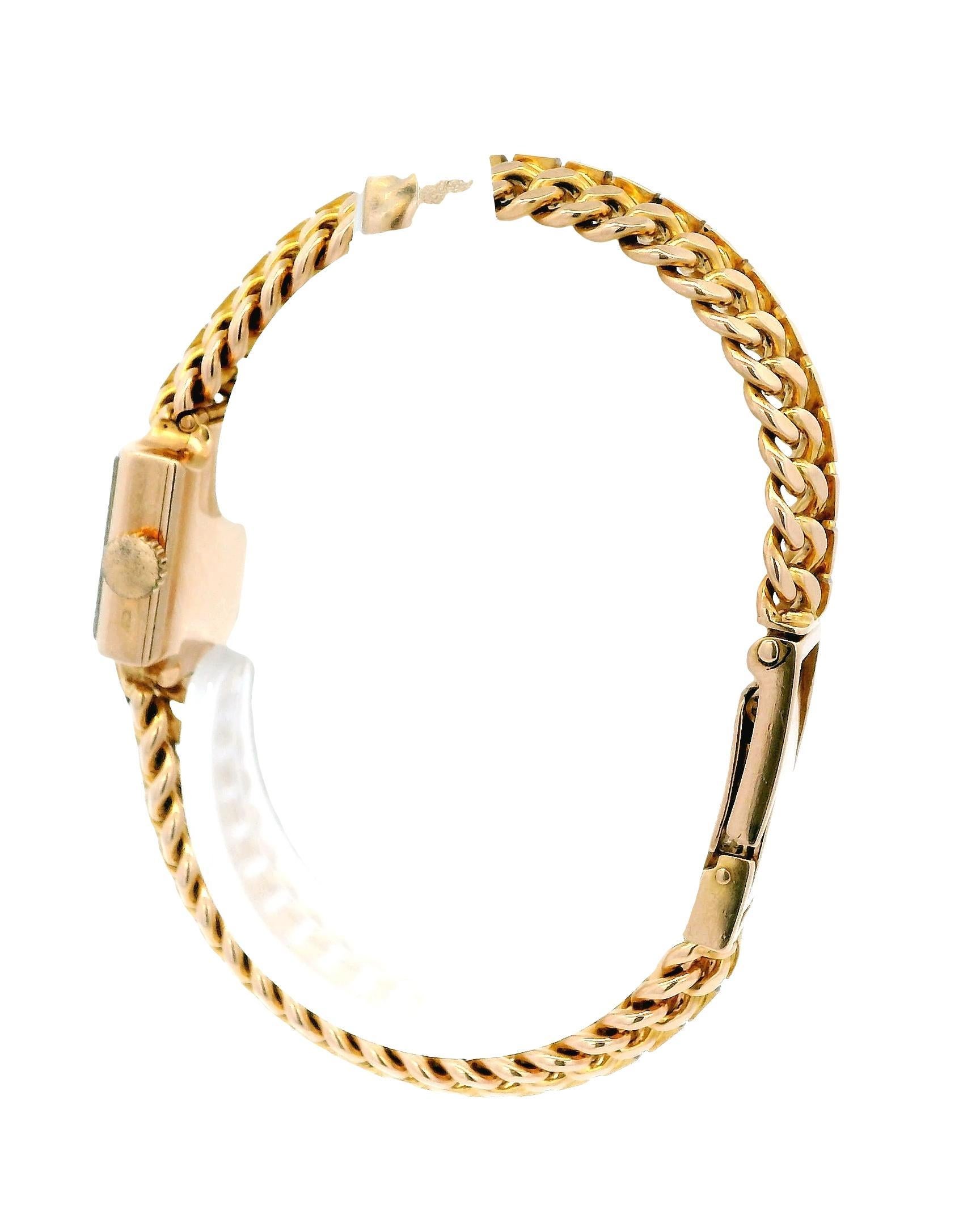Patek lds 18kr quadratische Wirbelsäule Link Armband Scharnier zurück im Angebot 1